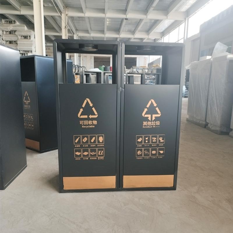 户外垃圾桶大号景区公园不锈钢分类果皮箱室外市政环卫垃圾箱