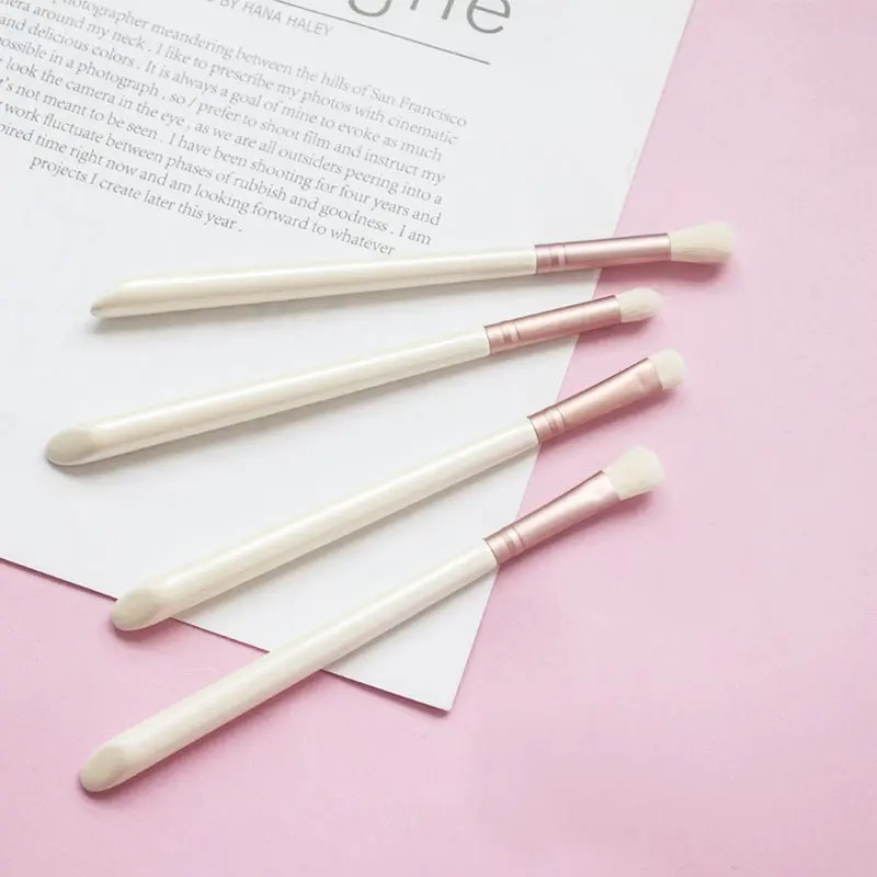 新款化妆刷眼影刷套装小白刷眼部4支软毛初学者套刷