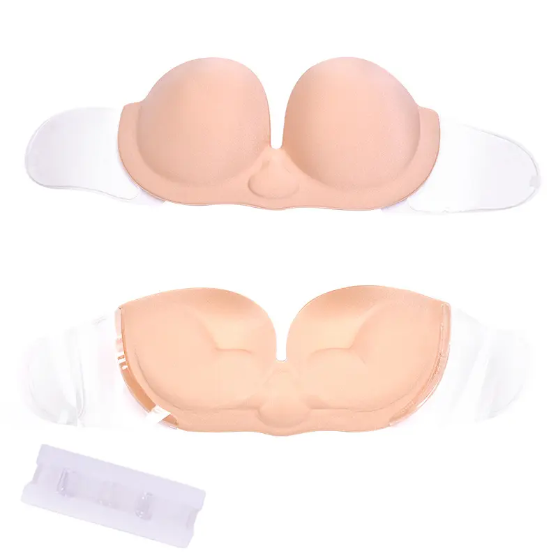 充气隐形文胸贴加厚小胸聚拢婚纱礼服肩带上托内衣薄乳贴女胸垫