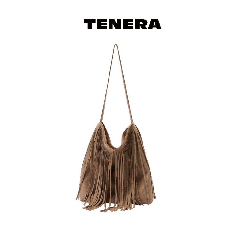 TENERA美拉德斜挎流苏包大容量