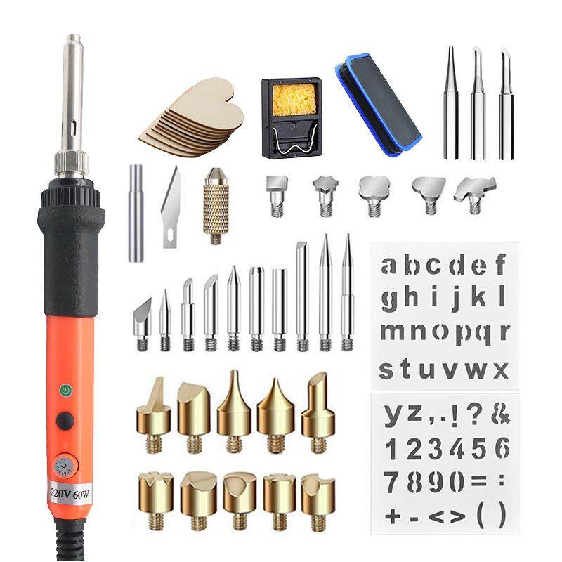2020款60W内热调温电烙铁套装47件套雕刻烙画电焊笔套装烙画笔,机械设备,其他机械设备,淘宝优惠券,粉丝福利购,淘宝优惠卷