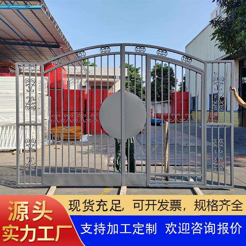 广州工厂栏杆定铁艺围墙幼儿园防护栅栏小区庭院学校大门直销