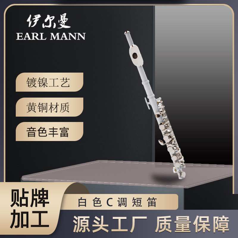 活动-【短笛】伊尔曼乐器白色C调短笛 初学者成人儿童短笛