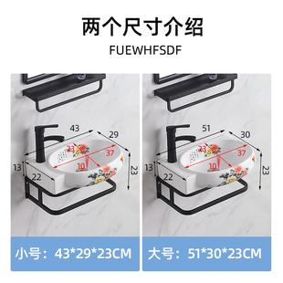 洗手盆浴室柜组合迷你挂盆三角阳台盆小户型洗脸盆陶瓷简易 挂墙式