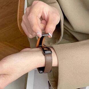 2103磁吸扣Keep手环B4手表带真皮质新款B3运动手环B2腕带男女原装