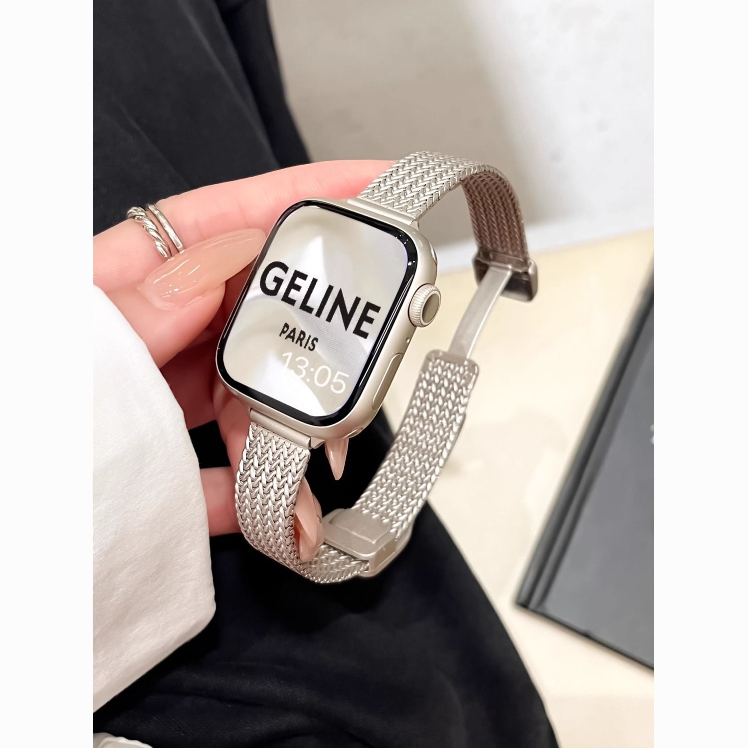 适用红米watch5新款红米watch4表带小米9pro手表8pro秋冬金属磁吸