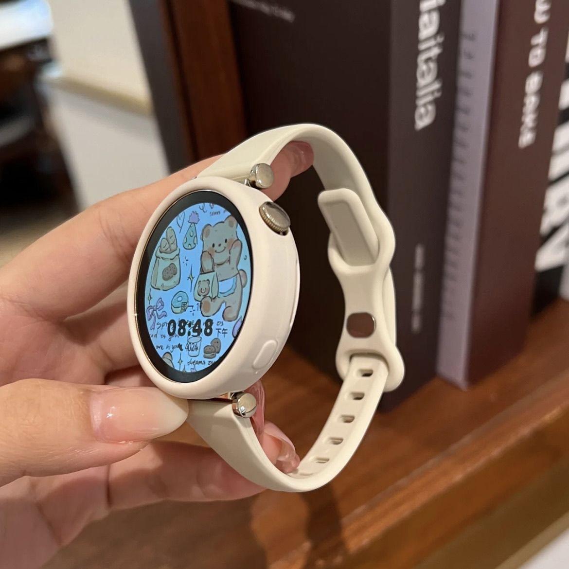 适用gt6gt5华为表带gt4拼色gt3硅胶半包壳watch5新款荣耀2e手表带