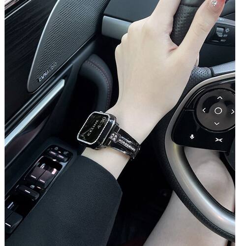 质感佳APPLE WATCH 女士表带 链式手镯 镶钻手镯 S8 7代 6代 44 4