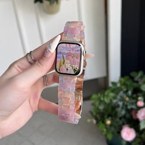 高级树脂荣耀亲选2i手表表带Haylou Watch陶瓷新款夏男女小众适用