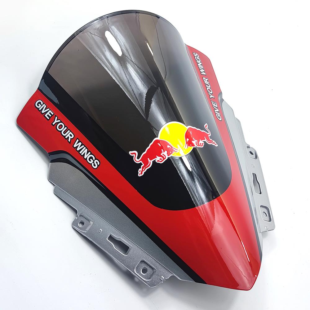 适用钱江QJ赛550挡风 GS550加高前挡风镜 摩托车竞技改装 550风挡
