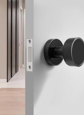 隐形门锁单面锁带钥匙孔背景墙密室锁隐藏暗锁拉手金黑灰白色门锁