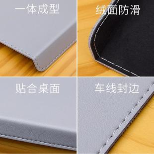 扣挂边办公桌垫超大号皮革鼠标垫防水耐脏电脑键盘垫桌面写字台垫