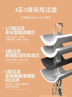 瞬热式饮水机桌面净水器家用台式直饮加热净饮AllRO反渗透过滤