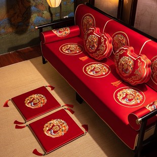 结婚跪垫婚礼f敬茶改色跪拜垫子新娘喜字坐福垫中式婚礼拜堂垫