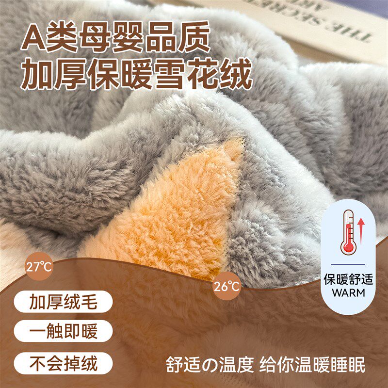 加厚床垫家用软垫子180x200加绒保暖珊瑚绒垫被褥子.铺底1.5
