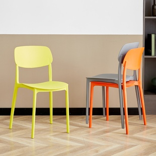 塑料椅子家用加厚靠背椅餐椅现代简约网红商用P餐厅凳子北欧化妆