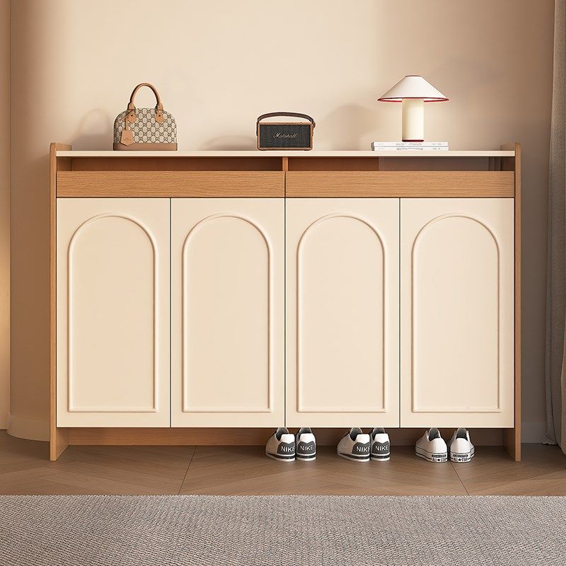 原木风鞋柜家用门口收纳柜一体靠墙入户门超薄实木玄T关柜2025新,住宅家具,鞋柜,淘宝优惠券,粉丝福利购,淘宝优惠卷