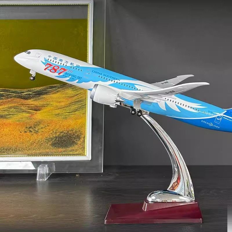 南航正品飞机模型波音B787机模民航客机仿真纪念工艺品航模摆件