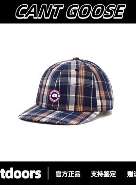 CANTGOOSE鹅格子鸭舌帽打棒球帽子男女潮流街头遮阳帽子