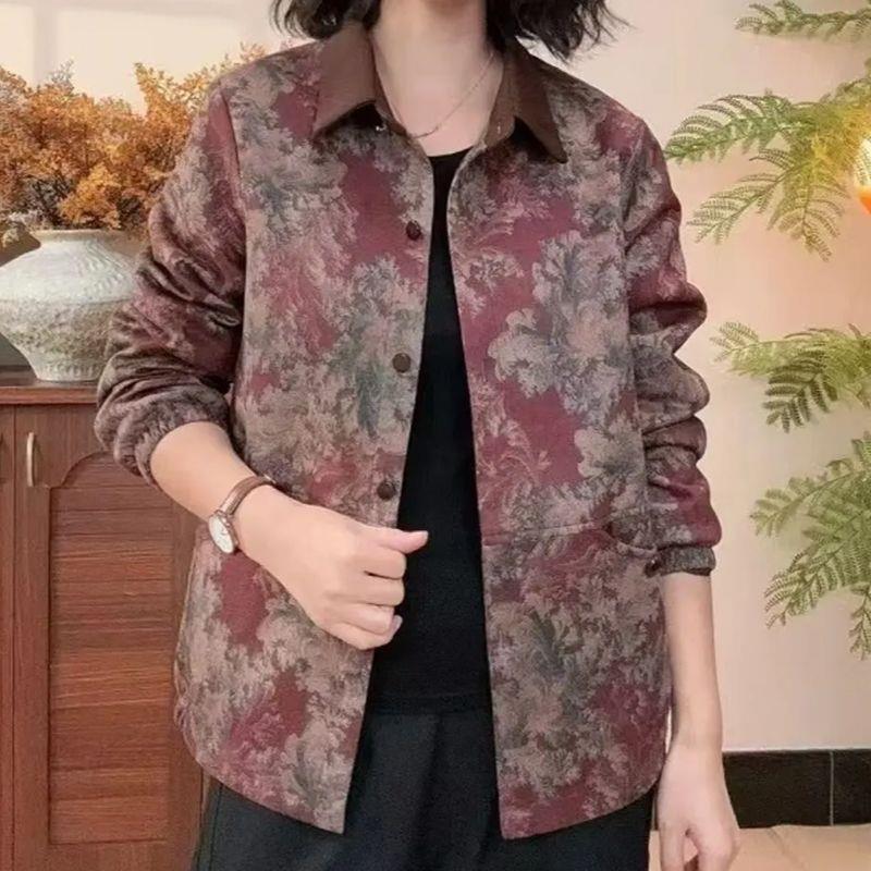 推荐妈妈装轻奢休闲碎花薄