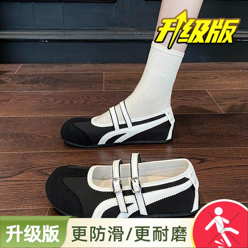新品小众轻便舒适玛丽珍单鞋女款夏季浅口平底配裙子甜美芭蕾风小