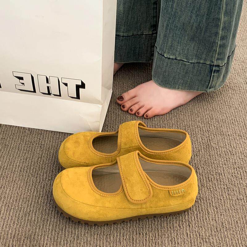 新品黄色勃肯鞋女鞋子2026