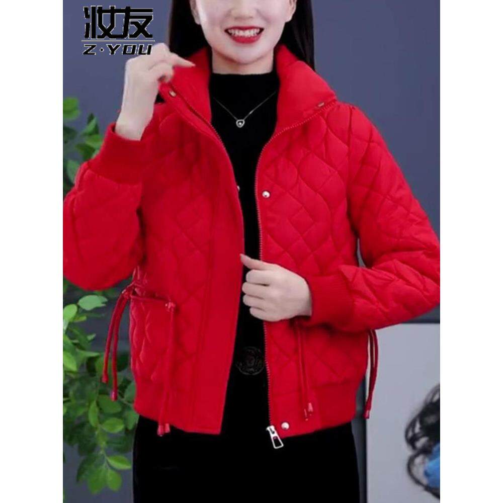 推荐白色棉衣女士棉服保暖外套2026新款小个子短款时尚加厚羽绒小