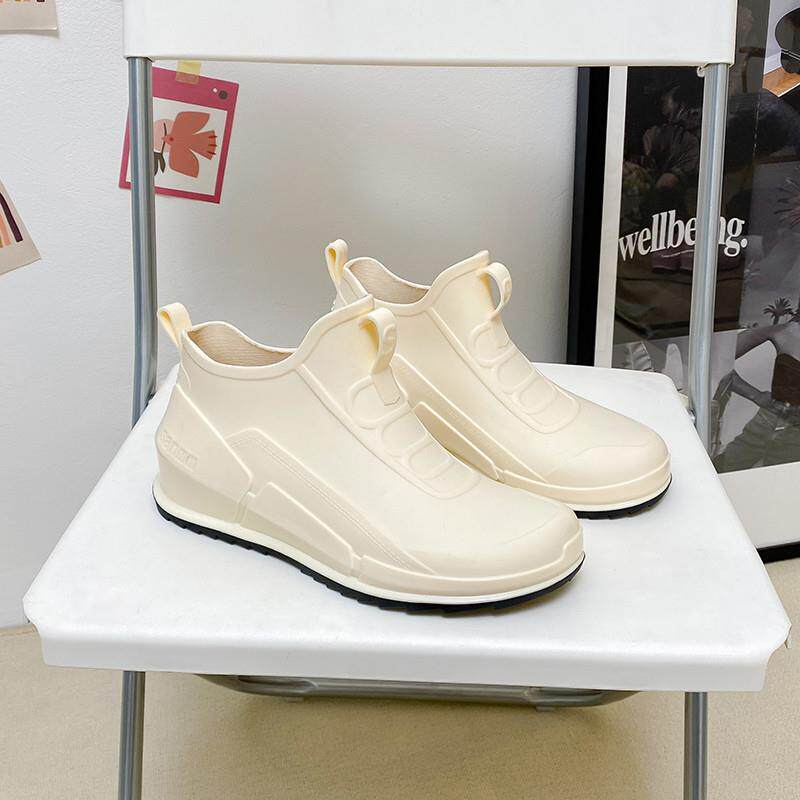 新品夏季外穿雨靴短筒防滑时尚雨鞋女款成人防水套鞋低帮厨房韩版