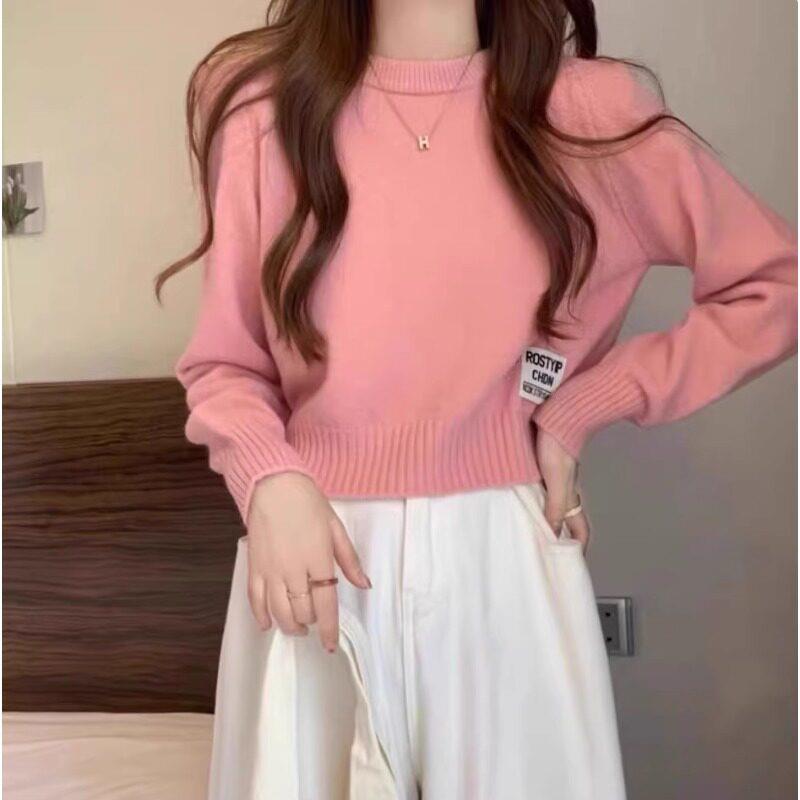 推荐毛衣女2026秋冬新款内搭打底衫外穿韩版高级小个子短款宽松上
