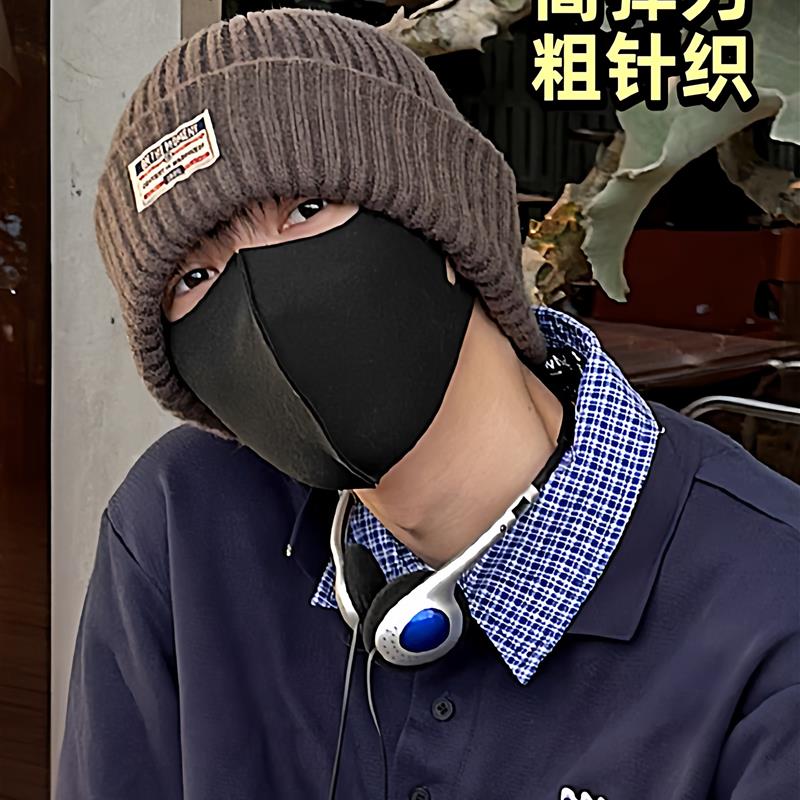 日本毛线帽秋冬宽松百搭加