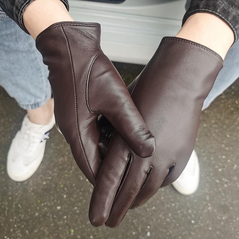 真皮手套男士薄款绵羊皮秋
