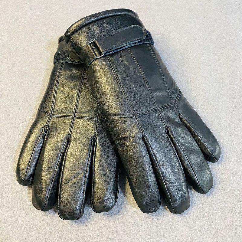真皮皮手套男冬季羊皮一体羊毛加厚防风防寒保暖摩托车防水骑车