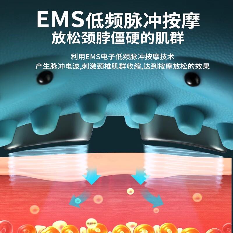 好货脉冲热敷震动按摩牵引枕颈椎病颈椎劳累牵引成人专用磁疗枕头