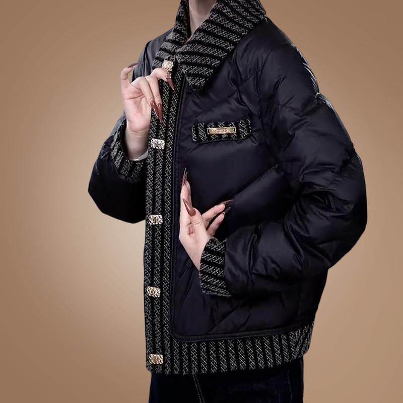 推荐黑色时尚短款羽绒服女2026冬季新款妈妈装小个子百搭显瘦保暖