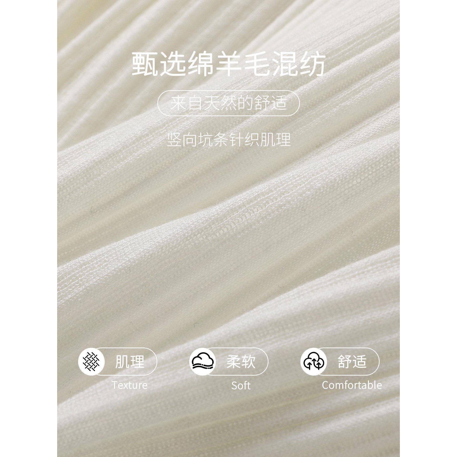 推荐轻熟风V领针织衫女秋冬长袖米白色t恤修身显瘦羊毛衫内搭打底
