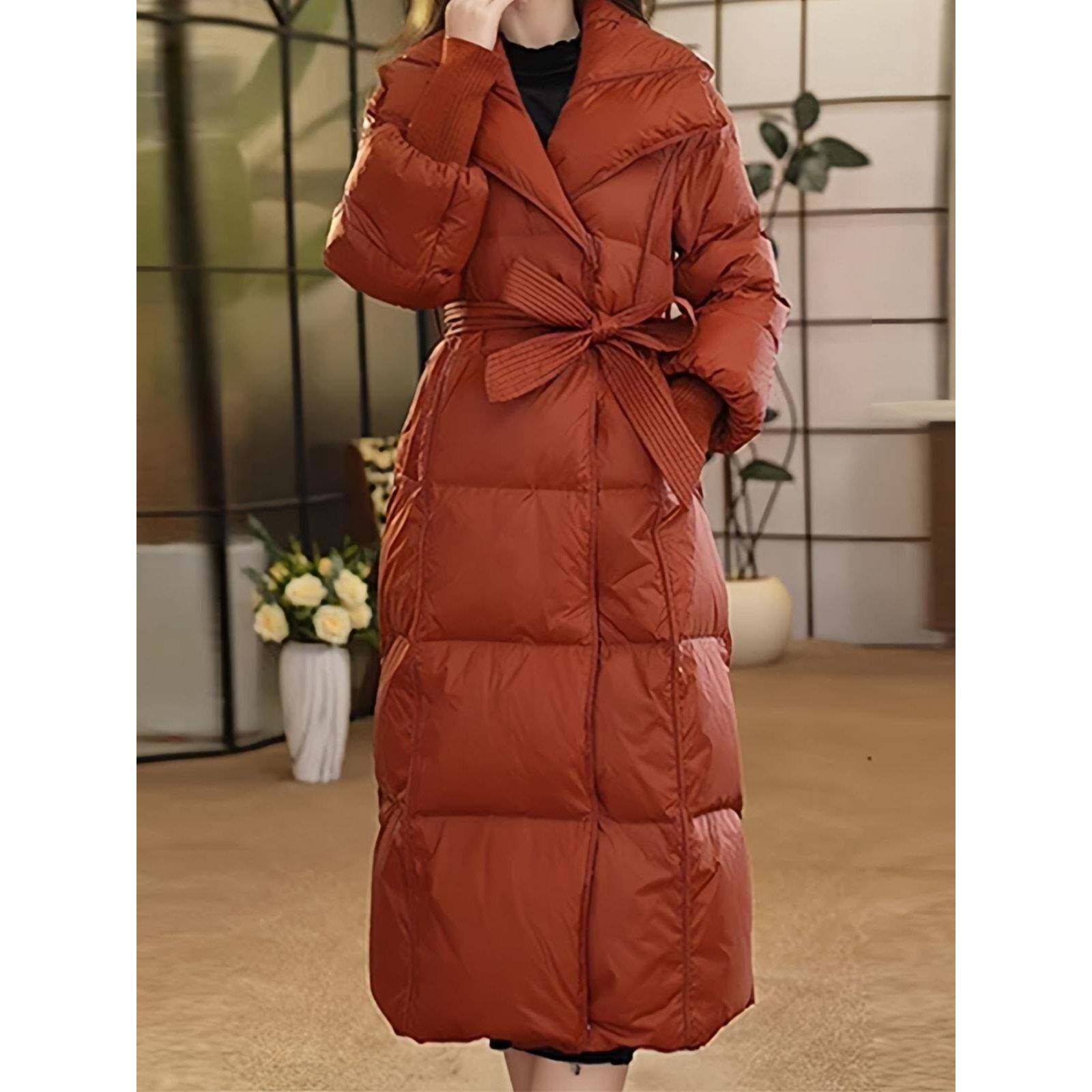 推荐时尚拼接短款羽绒服女2026年冬季新款中年妈妈装翻领保暖显瘦