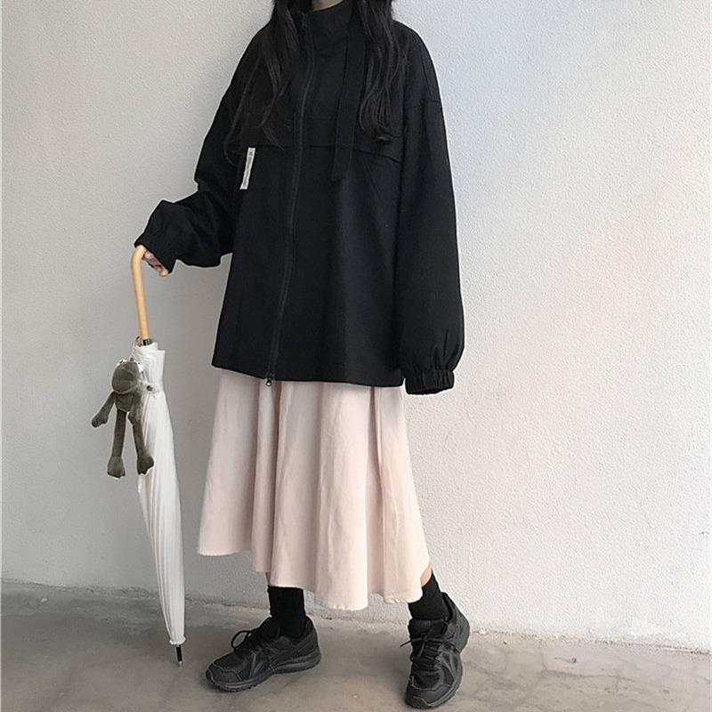 推荐白色小香风外套女春秋新款炸街洋气复古学生韩版宽松棒球服冲