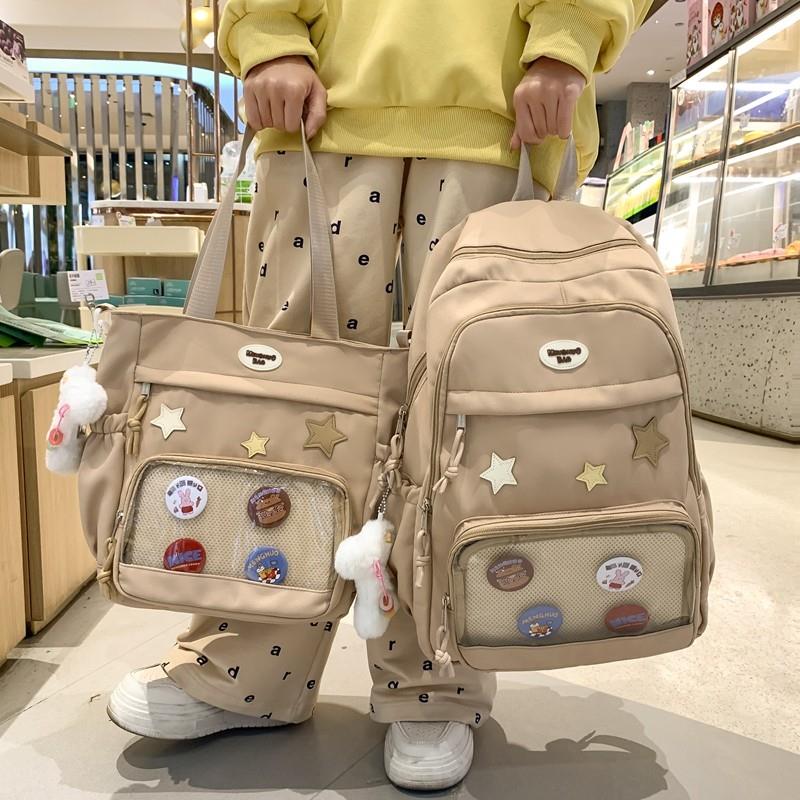 新品书包女小学生3一6年级韩版大容量初中女生高中生减负儿童背包