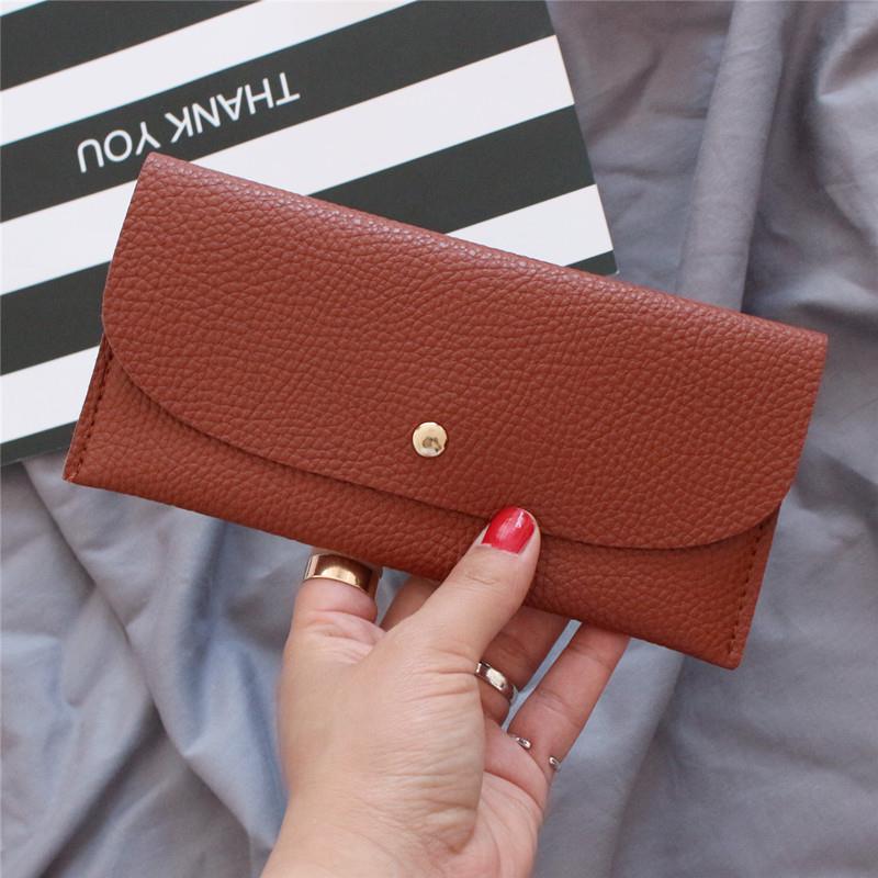 新品2025新款时尚荔枝纹韩版休闲简约小钱包女长款超薄百搭学生皮