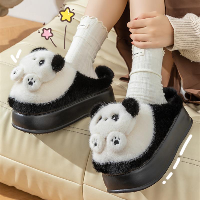 厚底高跟棉拖鞋女家居家可