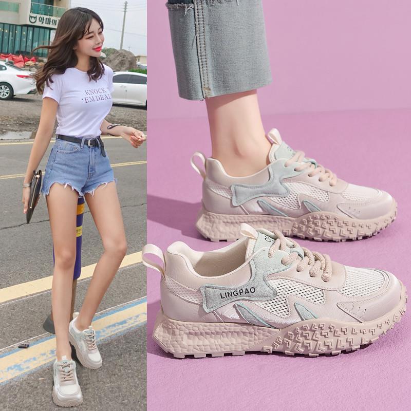 推荐夏季德训鞋女增高4cm