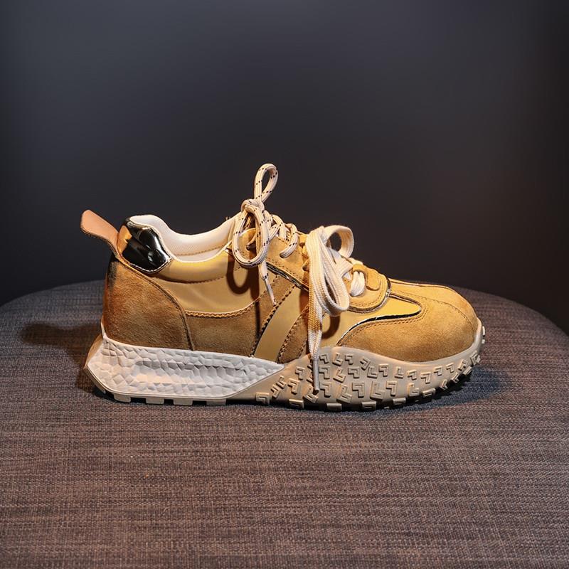 推荐内增高真皮德训鞋女20