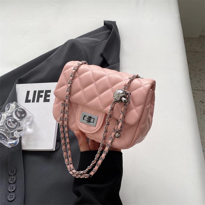 推荐菱格链条包女式2025超