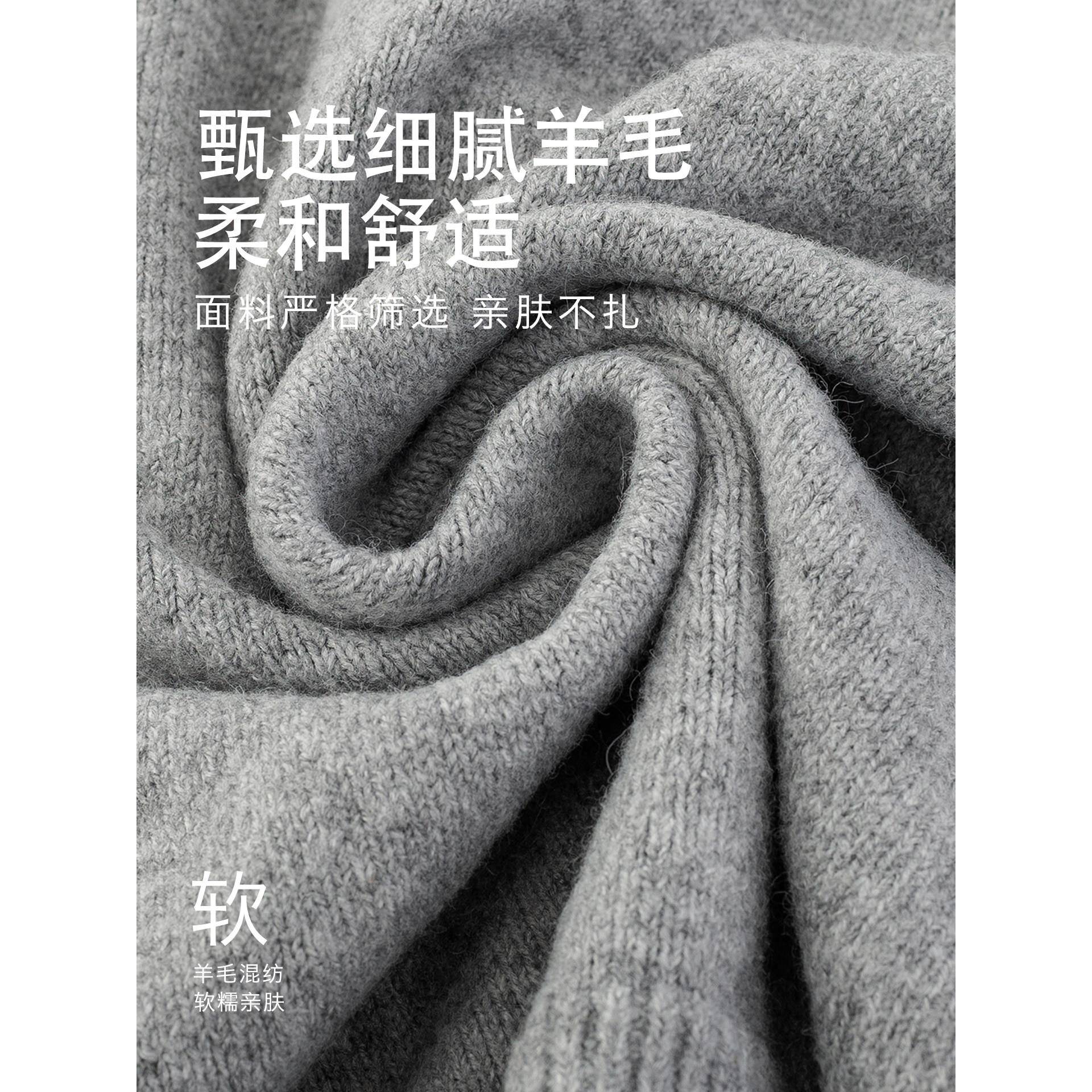 推荐休闲慵懒风牛仔拼接假两件针织开衫女秋装灰色翻领短外套显瘦
