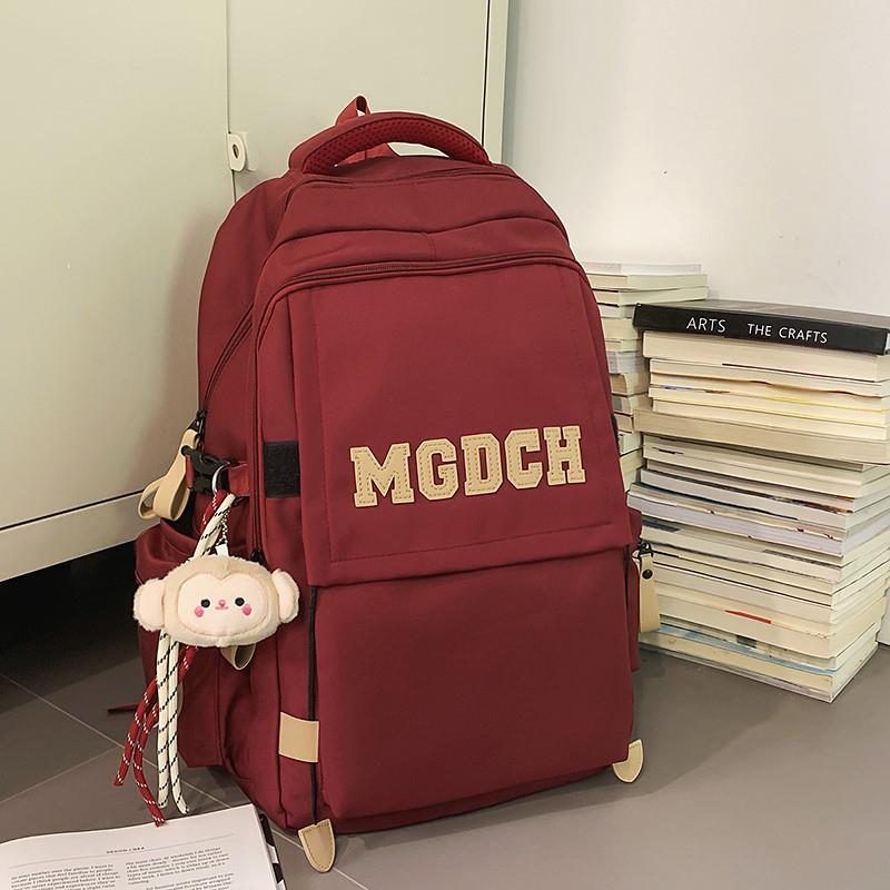 推荐2025新款初中生书包男小学生大容量百搭减负电脑双肩大学生背