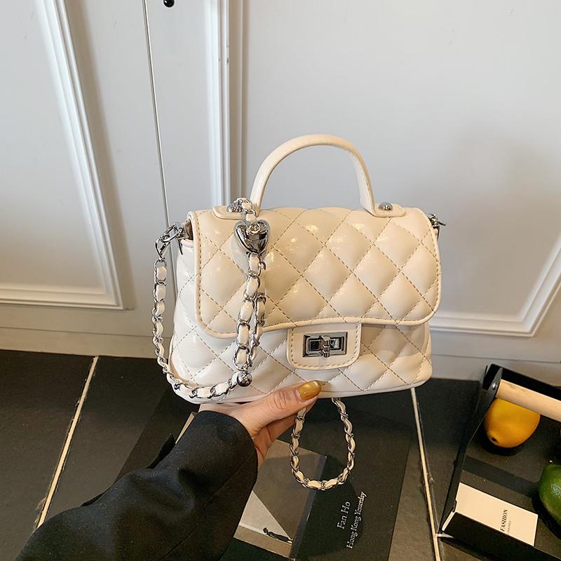 推荐小香风菱格链条时尚百