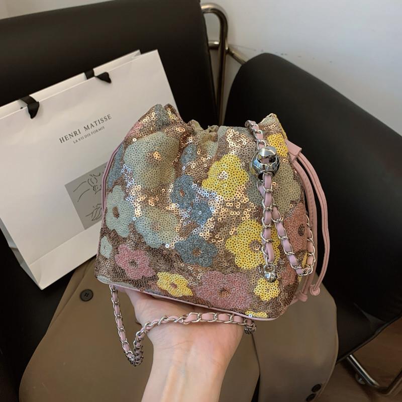 新品ins风手提亮片包包女2