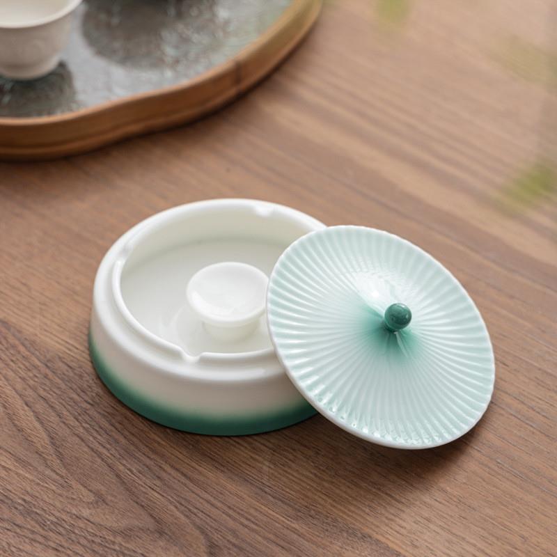 宫廷白瓷烟灰缸客厅办公室