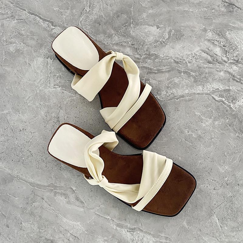 推荐法式绝美凉拖鞋女外穿