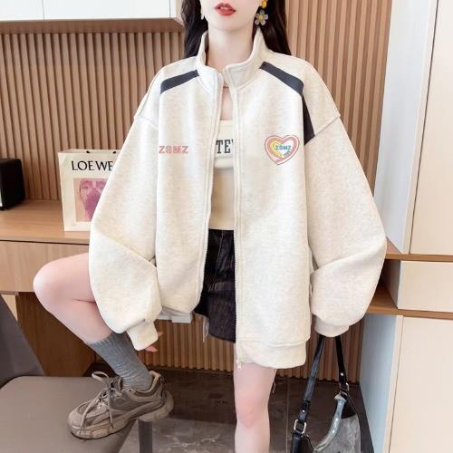 推荐15初中学生13少女开衫卫衣外套12岁大童女装秋季运动上衣韩版